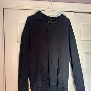 Brandy Melville Navy Blue Oversized Sweatshirt